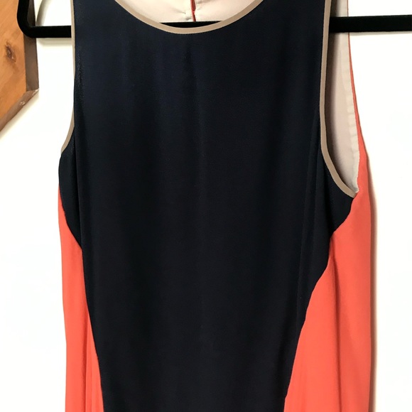 Excellent Condition Bcbg MAXAZRIA Coral Blue Silk ELEGANT DRESS XS Open Back - Picture 2 of 7